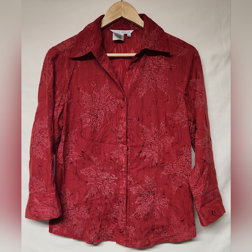 Fred David Button Down Blouse